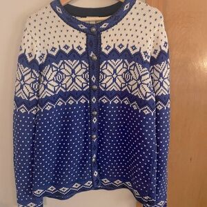 LL Bean Vintage Fairisle Sweater, Size L